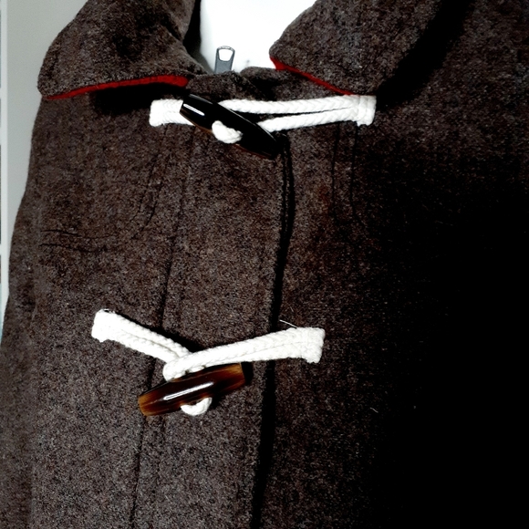 OLd Navy Women’s color Block Wool Blend Peacoat with Toggle Buttons Z67 - Picture 10 of 13